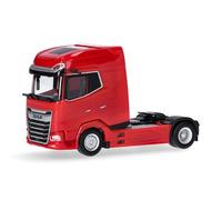 Herpa modèle Camion DAF XG+ Facelift Tracteur Routier 2 essieux, Rouge, Miniature à l’échelle 1:87, pièce de Collection, Made in Germany, Plastique