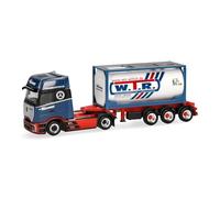 Herpa modèle Camion Mercedes-Benz Actros L ProCabin Gigaspace Semi-remorque conteneur-citerne 20 ft « Bermes », Miniature à l’échelle 1:87, pièce de Collection, Made in Germany, Plastique