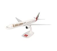 herpa modèle d’Avion Snap-Fit Emirates Boeing 777-300ER - Nouvelles Couleurs 2023, Miniature à l’échelle 1:200, pièce de Collection, modèle avec Support, Plastique