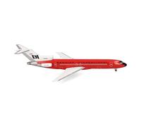 herpa modèle d'avion Braniff International Boeing 727-200 - Solid Red, Miniature à l'échelle 1:500, pièce de Collection, modèle sans Socle, métal