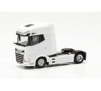 Herpa DAF XG+ Tracteur, fidèle à l'original à l'échelle 1:87, Diorama, modélisme, pièce de Collection, décoration, Made in Germany, modèle de Camion en Plastique Miniature, 316033, Blanc