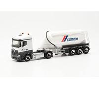 Herpa modèle de Camion Mercedes-Benz Actros Streamspace Semi-remorque à silo à Pots Cemex, fidèle à l'original à l'échelle 1:87, modélisme, Made in Germany, modèle en Plastique