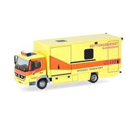herpa modèle de Camion Mercedes-Benz Atego 2004 Camion avec Caisse Hôpital Militaire de Coblence, Miniature à l'échelle 1:87, pièce de Collection, fabriqué en Allemagne, Plastique