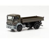 Herpa Camion Militaire Mercedes-Benz Axor tribenne Bundeswehr-fidèle à l'échelle 1:43, modèle pour Le Diorama, modélisme, Objet de Collection, décoration, en Plastique, 746946, Brown