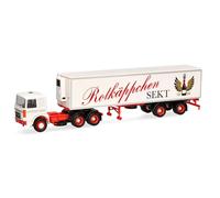 herpa modèle de Camion Roman Diesel 6x4 Camion réfrigéré Rotkäppchen Sekt, Miniature à l'échelle 1:87, pièce de Collection, fabriqué en Allemagne, Plastique