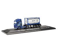 Herpa modèle de Camion Volvo FH Gl. XL 2020 Semi-remorque pour conteneurs-citernes Ingo Dinges fidèle à l'original à l'échelle 1:87, modèle réduit de Camion
