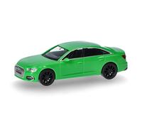 Herpa modèle réduit Audi A6 berline, Vert Kyalami, Miniature à l’échelle 1:87, pièce de Collection, Made in Germany, modèle en Plastique