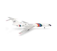 herpa Modèle réduit Avion Aeronica Tupolev TU-154, Miniature à l'échelle 1:200, pièce de Collection, modèle sans Socle, métal