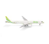 herpa Modèle réduit Avion Binter Canarias Embraer E195-E2, Miniature à l'échelle 1:200, pièce de Collection, modèle sans Socle, Plastique