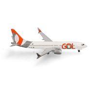 Herpa Modèle réduit d'avion Boeing 737 Max 8 GOL PR-XMX 1:500 métal, pièce de collection, sans socle