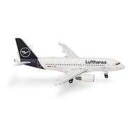 Herpa modèle réduit Avion Lufthansa Airbus A319, Miniature à l’échelle 1:500, pièce de Collection, modèle d’Avion sans Socle, métal