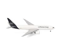 Herpa Modèle réduit Avion Lufthansa Cargo Boeing 777F, Miniature à l’échelle 1:500, pièce de Collection, modèle d’Avion sans Socle, métal