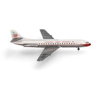 Herpa modèle réduit Avion Tap Air Portugal Sud Aviation Caravelle, Miniature à l’échelle 1:500, pièce de Collection, modèle d’Avion sans Socle, métal