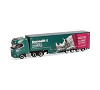 Herpa Modèle réduit Camion DAF XG+ Semi-remorque Grand Volume Dornseiff, Miniature à l’échelle 1:87, pièce de Collection, Made in Germany, Plastique