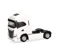 Herpa Modèle réduit Camion Iveco S-Way Facelift (MY24) Tracteur 2 essieux, Blanc, Miniature à l’échelle 1:87, pièce de Collection, Made in Germany, Plastique