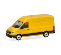 Herpa – Camion miniature MAN eTGE Fourgon – Jaune genêt – Échelle 1:87 – Plastique