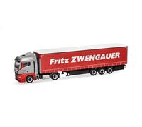 Herpa modèle réduit Camion Man TGX GM Semi-remorque bâchée « Zwengauer », Miniature à l’échelle 1:87, pièce de Collection, Made in Germany, Plastique