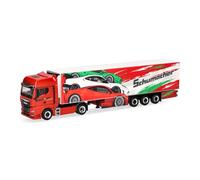 Herpa Modèle réduit Camion Man TGX GX Semi-remorque frigorifique Schumacher, Miniature à l’échelle 1:87, pièce de Collection, Made in Germany, Plastique