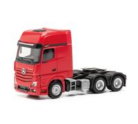 herpa modèle réduit Camion Mercedes-Benz Actros L Gigaspace Tracteur 3 essieux (6x4), Miniature à l'échelle 1:87, pièce de Collection, fabriqué en Allemagne, Plastique