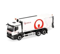 herpa Modèle réduit Camion Mercedes-Benz Actros M Camion à ordures VEOLIA, à l'échelle 1:87, pièce de Collection, Made in Germany, Plastique