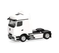 Herpa Modèle réduit Camion Mercedes-Benz Actros Procabin StreamSpace Tracteur 2 essieux, Blanc, Miniature à l’échelle 1:87, pièce de Collection, Made in Germany, Plastique