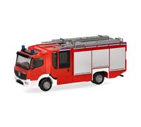 Herpa Modèle réduit Camion Mercedes-Benz Atego 13 Z-Cab Pompiers, Miniature à l’échelle 1:87, pièce de Collection, Made in Germany, Plastique