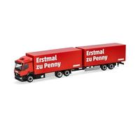 Herpa Modèle réduit camion Mercedes‑Benz Classicspace – Ensemble frigorifique « Penny » 1:87, Made in Germany