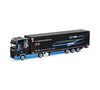 Herpa Modèle réduit Camion Scania CS 20 HD Semi-remorque frigorifique timelog24, Miniature à l’échelle 1:87, pièce de Collection, Made in Germany, Plastique