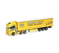 Herpa modèle réduit Camion Volvo FH GL XL 2020 6x2 Semi-remorque à Rideaux coulissants « Bernd Thiel Transporte », Miniature à l’échelle 1:87, pièce de Collection, Made in Germany, Plastique