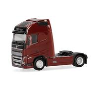 Herpa Modèle réduit Camion Volvo FH16 GL XL 2020 Tracteur 2 essieux, Rouge vin, Miniature à l’échelle 1:87, pièce de Collection, Made in Germany, Plastique