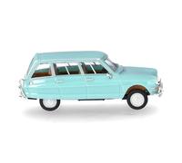 Herpa 027328-004 H0 Modèle réduit de voiture particulière Citroën AMI 6 Break, turquoise pastel