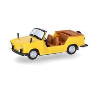 herpa modèle réduit Trabant Kübel, Miniature à l'échelle 1:87, pièce de Collection, fabriqué en Allemagne, modèle en Plastique, Couleur : Jaune