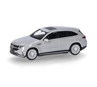Herpa Modèle réduit Voiture Mercedes-Benz EQC AMG, Gris Signal, Miniature à l’échelle 1:87, pièce de Collection, Made in Germany, modèle en Plastique