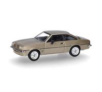 Herpa Modèle réduit Voiture Opel Manta B, Blanc-Or, Miniature à l’échelle 1:87, pièce de Collection, Made in Germany, modèle en Plastique