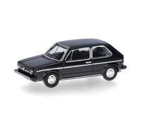 Herpa Modèle réduit Voiture VW Golf I, Noir (échelle TT), Miniature à l’échelle 1:120, pièce de Collection, Made in Germany, modèle en Plastique
