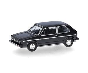 Herpa Modèle réduit Voiture VW Golf I, Noir (échelle TT), Miniature à l’échelle 1:120, pièce de Collection, Made in Germany, modèle en Plastique