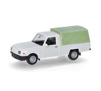 Herpa Modèle réduit Voiture Wartburg 353 Trans ’85 avec bâche, Gris Clair, Miniature à l’échelle 1:87, pièce de Collection, Made in Germany, modèle en Plastique