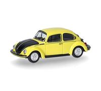 Herpa 421102 H0 Modèle réduit de voiture particulière Volkswagen Käfer 1303 « le renner jaune-noir »