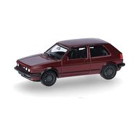 herpa modèle réduit VW Golf II GTI, Miniature à l'échelle 1:87, pièce de Collection, fabriqué en Allemagne, modèle en Plastique, Couleur : Rouge tornade métallisé