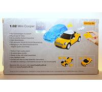 herpa- Puzzle Fun 3D 80657074-Mini Cooper, Jaune, 80657074
