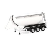 herpa Remorque à Lait Feldbinder 35m³ 3 essieux, Blanc, Miniature à l’échelle 1:87, pièce de Collection, fabriqué en Allemagne, Plastique