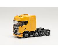 herpa Scania CS 308601-003 Tracteur pour Charges Lourdes Jaune Modèle Miniature Petit modèle Objet de Collection détaillé Jaune maïs