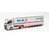 Herpa Scania CS Train de Selle volumique Budde Spedition en Miniature pour Bricolage et Cadeau, 314374, Multicolore