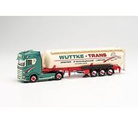 Herpa- Scania CS20 HD Silo-Sattelzug Wuttke-Trans Burgkunstadt, 314886, Multicolor