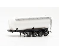 herpa Service pièces détachées, Feldbinder Semi-remorque à silo 42m³, 1 pc, echelle 1/87, Model, Accessoires en Plastique Maquette Miniature, 075848-002, Blanc