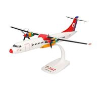 Herpa Snap-Fit modèle Avion DAT ATR-72-200, Miniature à l’échelle 1:100, pièce de Collection, modèle avec Socle, Plastique