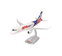 herpa Snap-Fit modèle d'avion Star Air Embraer E175, Miniature à l'échelle 1:100, pièce de Collection, modèle avec Support, Plastique