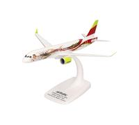 Herpa Snap-Fit modèle réduit Avion airBaltic Airbus A220-300 50th A220 - YL-ABX, Miniature à l’échelle 1:200, pièce de Collection, modèle avec Socle, Plastique
