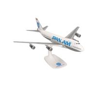Herpa Snap-Fit modèle réduit Avion Pan Am Boeing 747-100, Miniature à l'échelle 1:250, pièce de Collection, modèle avec Socle, Plastique