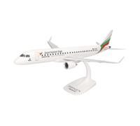 Herpa SnapFit Maquette Avion Bulgaria Air Embraer E190 | Avion miniature à assembler sans colle ni peinture, avec socle, modélisme pour adultes dès 14 ans, échelle 1:100, plastique